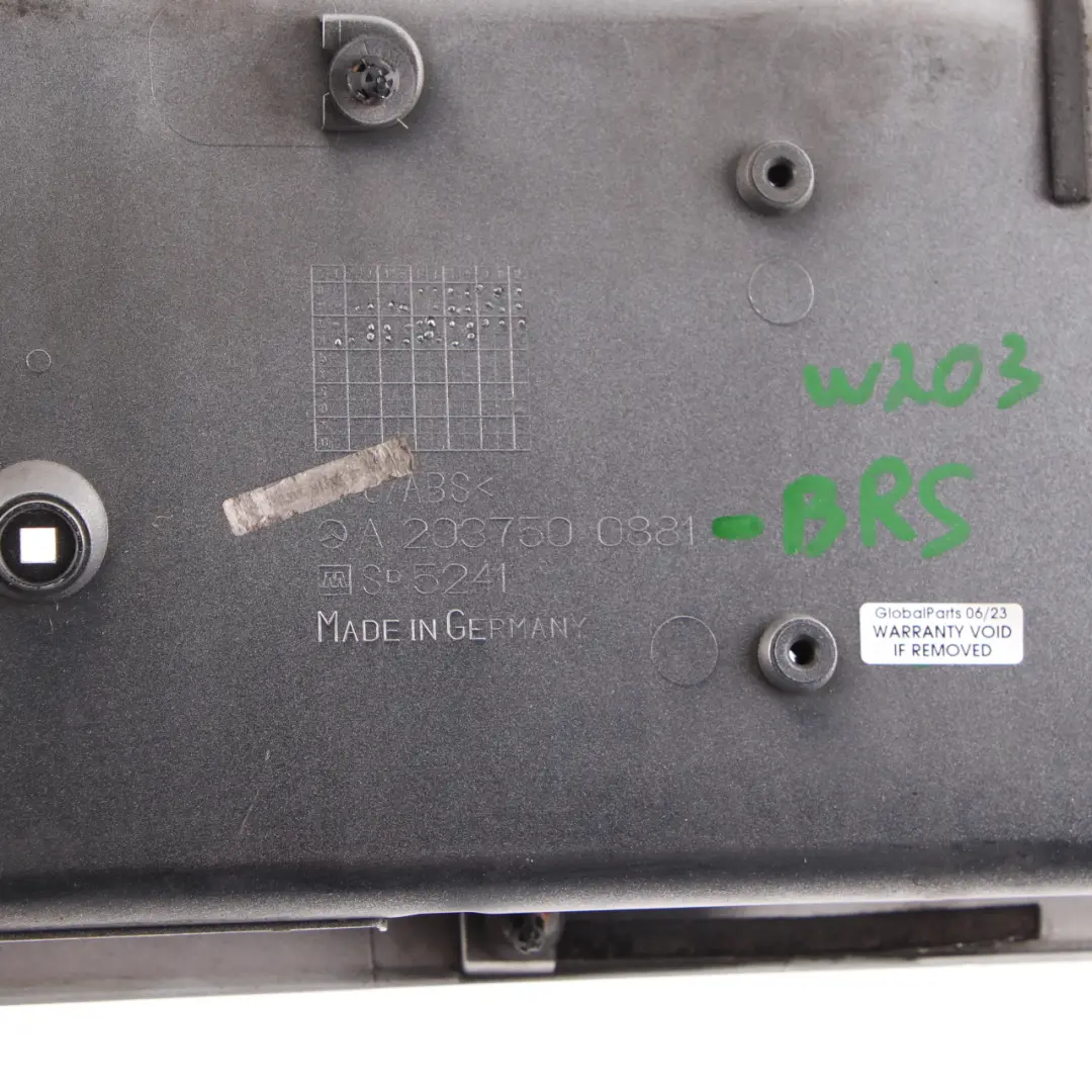 Mercedes W220 Gepäck Raum Koffe Raum Verkleidung - SKU A2037500881-BS - Teilenummer A2207500281
