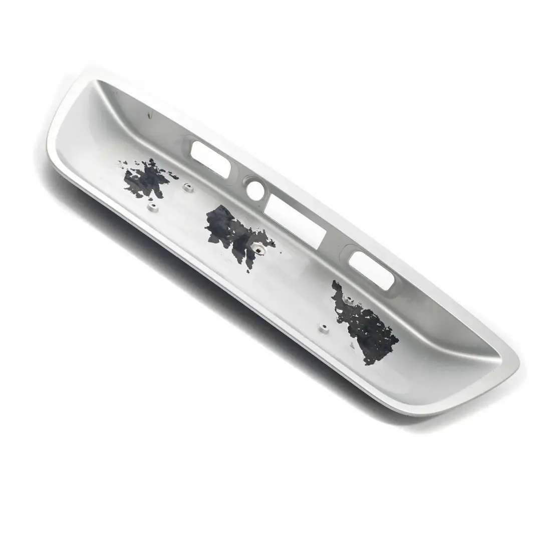 Trunk Tailgate License Plate Holder Iridium Silver 775 to Mercedes W203 with Part number A2037500881 Mercedes W203 Trunk Tailgate License Plate Holder Iridium Silver 775 - SKU A2037500881-IRS1 - Part number A2037500881