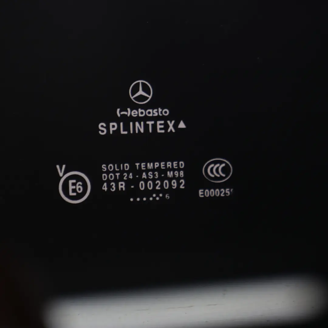 Szyba Dachu Przednia AS3 do Mercedes CL203 W203 CLC o numerze A2037800036 Mercedes CL203 W203 CLC Szyba Dachu Przednia AS3 - SKU A2037800036-1 - Numer Części A2037800036