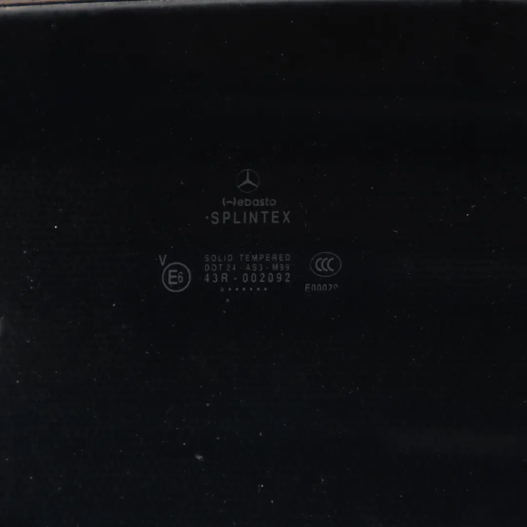 Front Window Mercedes CL203 W203 CLC Panoramic Roof Deflector Panel Glass AS3 to with Part number A2037800036 Front Window Mercedes CL203 W203 CLC Panoramic Roof Deflector Panel Glass AS3 - SKU A2037800036 - Part number A2037800036