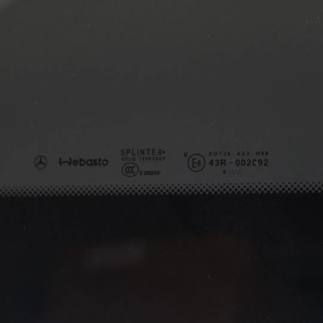 Panoramic Sunroof Sliding Roof Middle Window Glass Panel AS3 to Mercedes CL203 with Part number A2037800121 Mercedes CL203 Panoramic Sunroof Sliding Roof Middle Window Glass Panel AS3 - SKU A2037800121 - Part number A2037800121