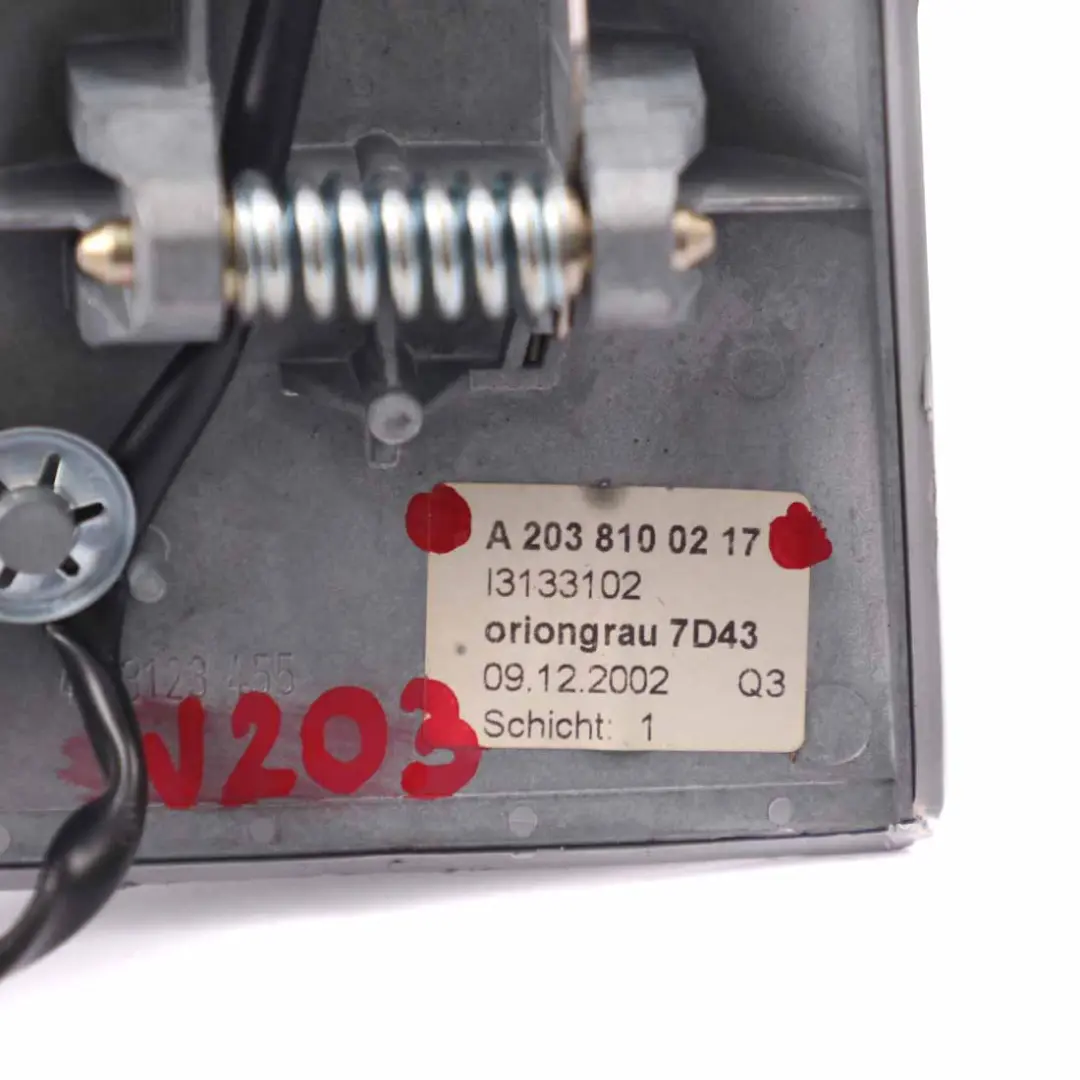  Innen Spiegel Mercedes W203 C209 Rück Ansicht Zier Leiste Grau - SKU A2038100217 - Teilenummer A2038100217