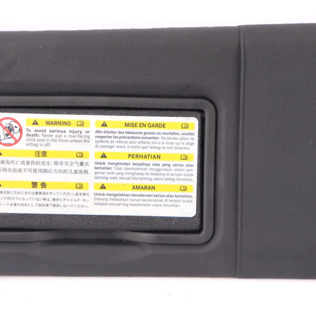  Sun Visor Mercedes CL203 Coupe Cover Left N/S Trim Panel Black - SKU A2038100910-1 - Part number A2038100910