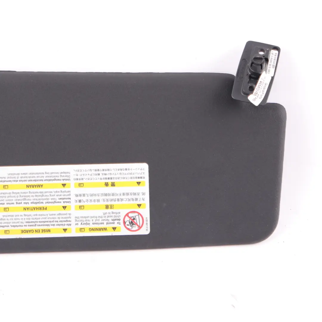  Sun Visor Mercedes CL203 Coupe Cover Left N/S Trim Panel Black - SKU A2038100910-1 - Part number A2038100910