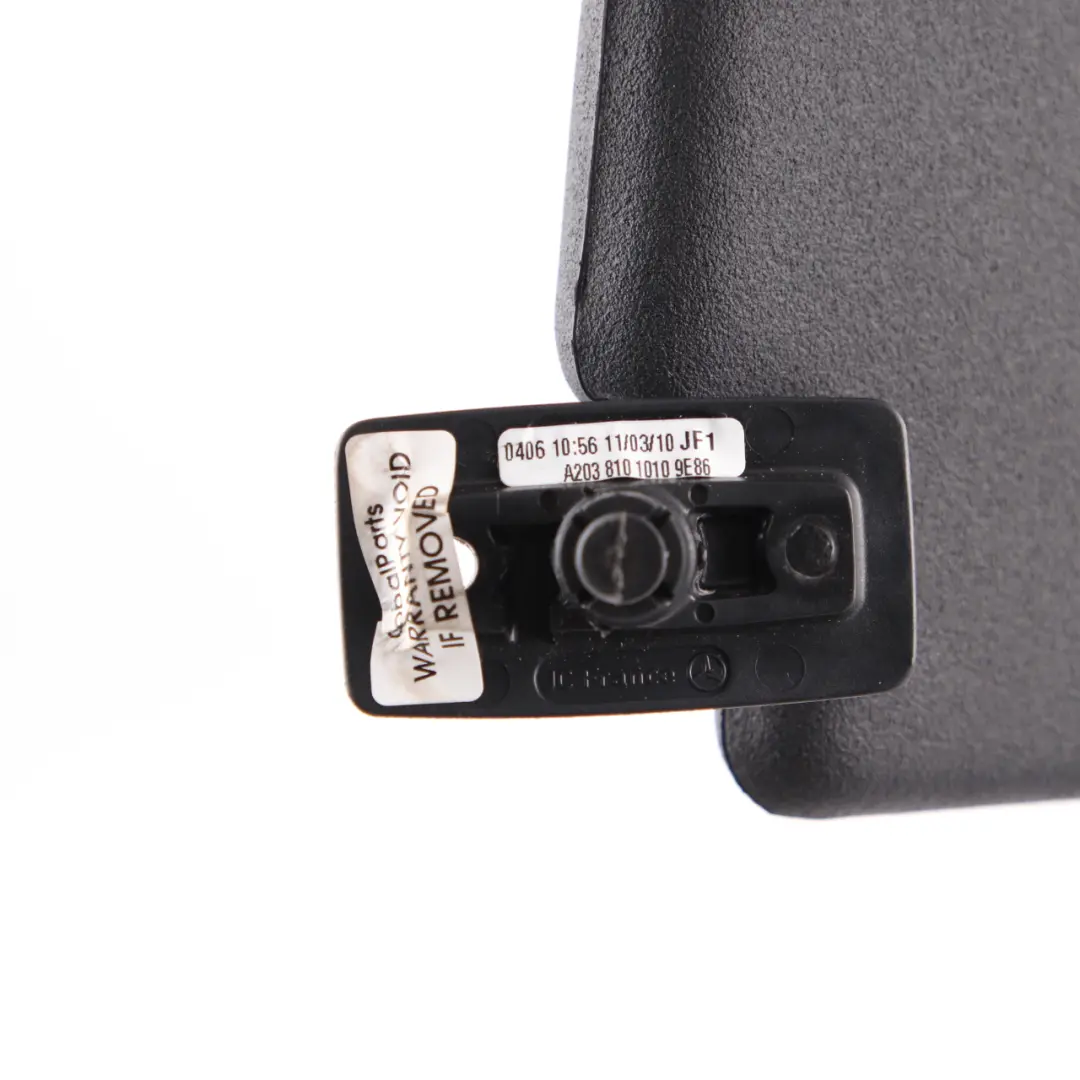 Sun Visor Mercedes CL203 Coupe Cover Right O/S Trim Panel Black to with Part number A2038101010 Sun Visor Mercedes CL203 Coupe Cover Right O/S Trim Panel Black - SKU A2038101010-2 - Part number A2038101010