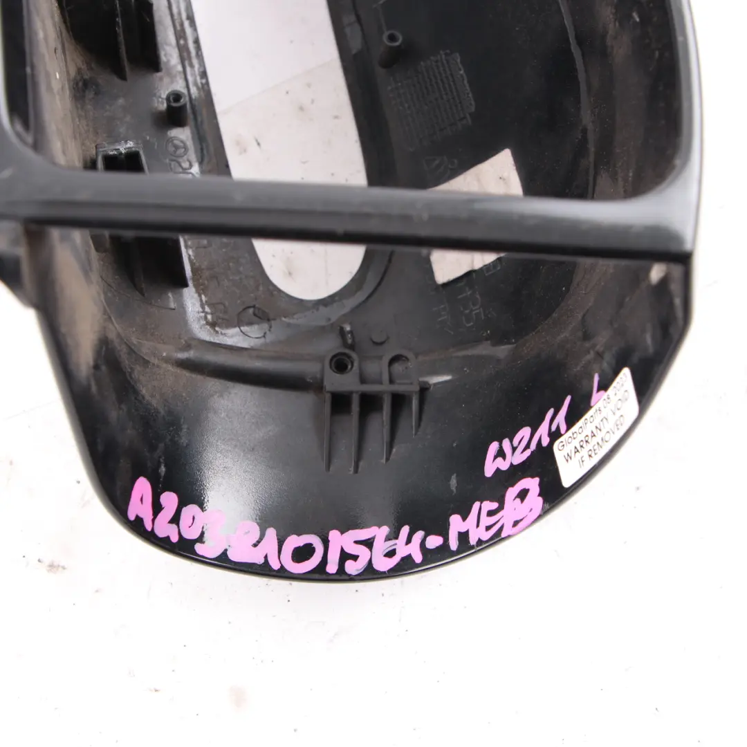 Wing Mirror Cover Door Left N/S Housing Melanite Black - 185 to Mercedes W211 with Part number A2038101564 Mercedes W211 Wing Mirror Cover Door Left N/S Housing Melanite Black - 185 - SKU A2038101564-MEB - Part number A2038101564