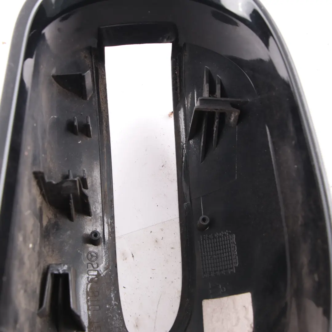 Wing Mirror Cover Door Left N/S Housing Melanite Black - 185 to Mercedes W211 with Part number A2038101564 Mercedes W211 Wing Mirror Cover Door Left N/S Housing Melanite Black - 185 - SKU A2038101564-MEB - Part number A2038101564