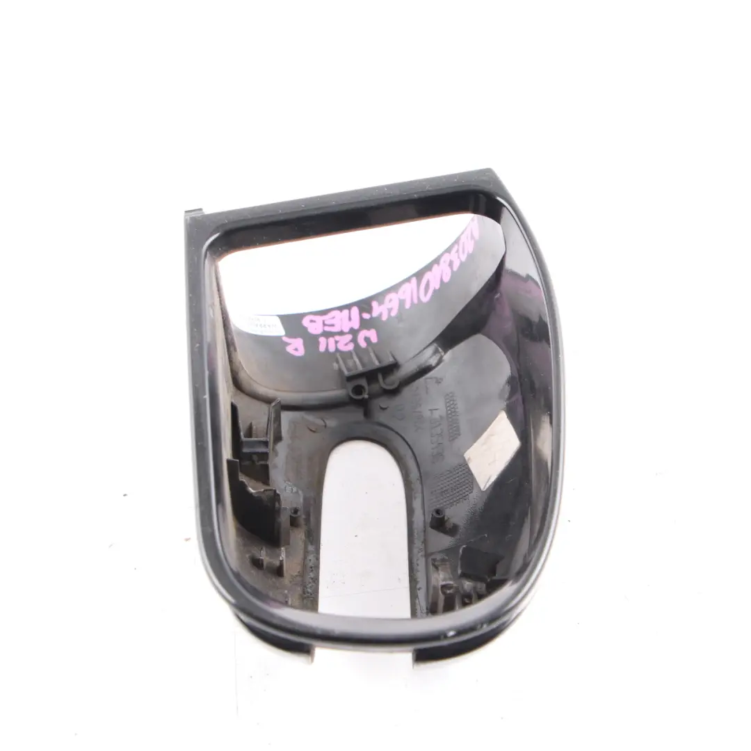 Wing Mirror Cover Door Right O/S Housing Melanite Black - 185 to Mercedes W211 with Part number A2038101664 Mercedes W211 Wing Mirror Cover Door Right O/S Housing Melanite Black - 185 - SKU A2038101664-MEB - Part number A2038101664