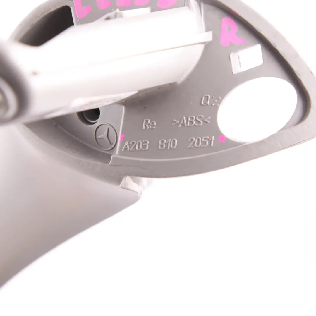 Interior Handle Grab Trim Door Right O/S Cover Grey to Mercedes CL203 with Part number A2038102051 Mercedes CL203 Interior Handle Grab Trim Door Right O/S Cover Grey - SKU A2038102051 - Part number A2038102051