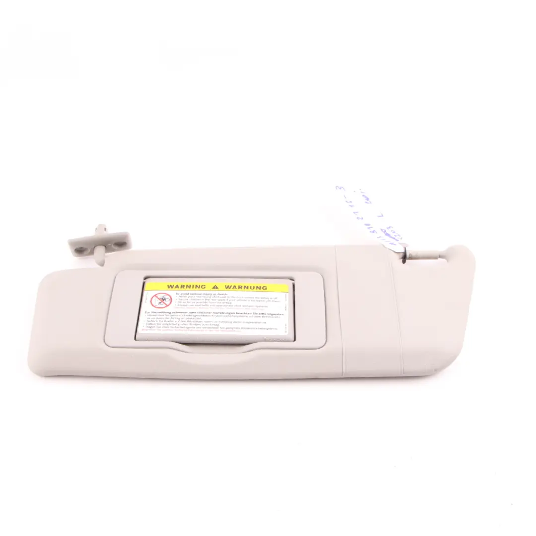 Sun Visor Cover Left N/S Sunvisor Panel Grey to Mercedes W203 with Part number A2038102110 Mercedes W203 Sun Visor Cover Left N/S Sunvisor Panel Grey - SKU A2038102110-3 - Part number A2038102110