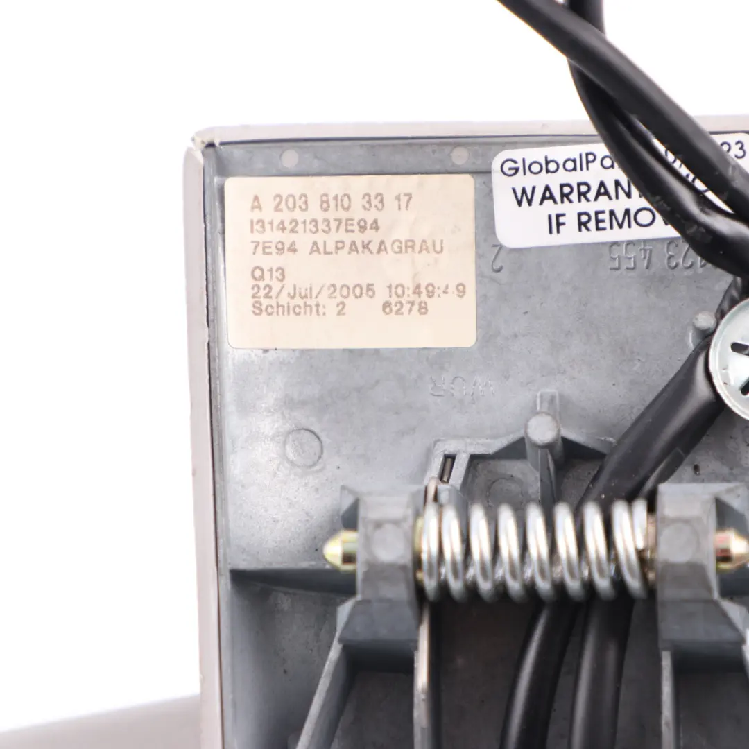 Interior Espejo Retrovisor Gris para Mercedes C CLK W203 C209 con número de pieza A2038103317 Mercedes C CLK W203 C209 Interior Espejo Retrovisor Gris - SKU A2038103317 - Número de pieza A2038103317