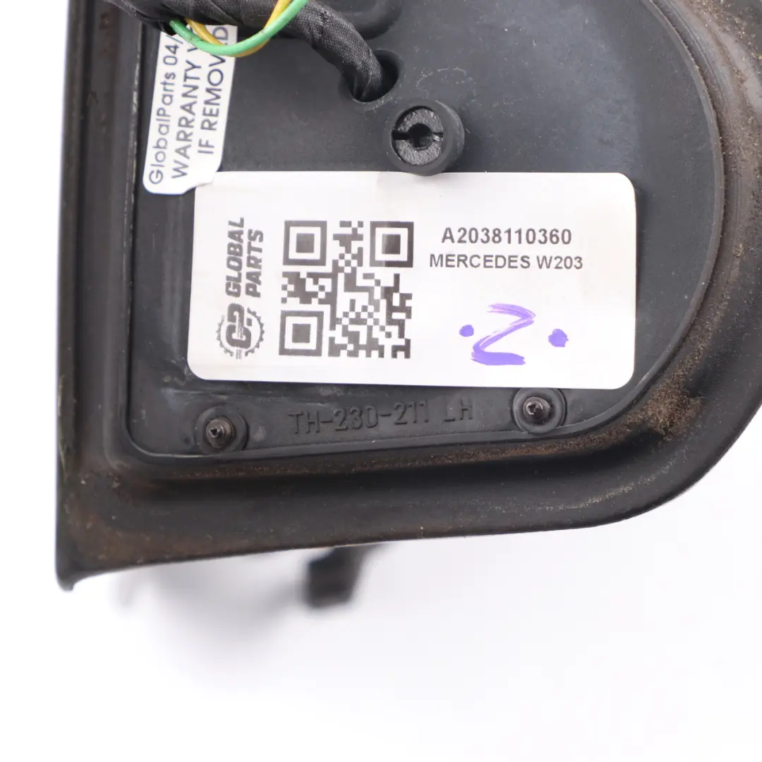 Mirror Wing Frame Left N/S Cap Casing Trim to Mercedes W203 with Part number A2038110360 Mercedes W203 Mirror Wing Frame Left N/S Cap Casing Trim - SKU A2038110360 - Part number A2038110360