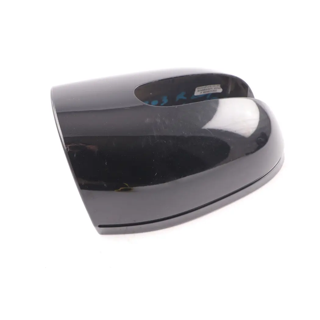 Mercedes W203 Wing Espejo Cubierta Carcasa Derecha Negro Obsidiana - 197 - SKU A2038110460-OB - Número de pieza A2038110460