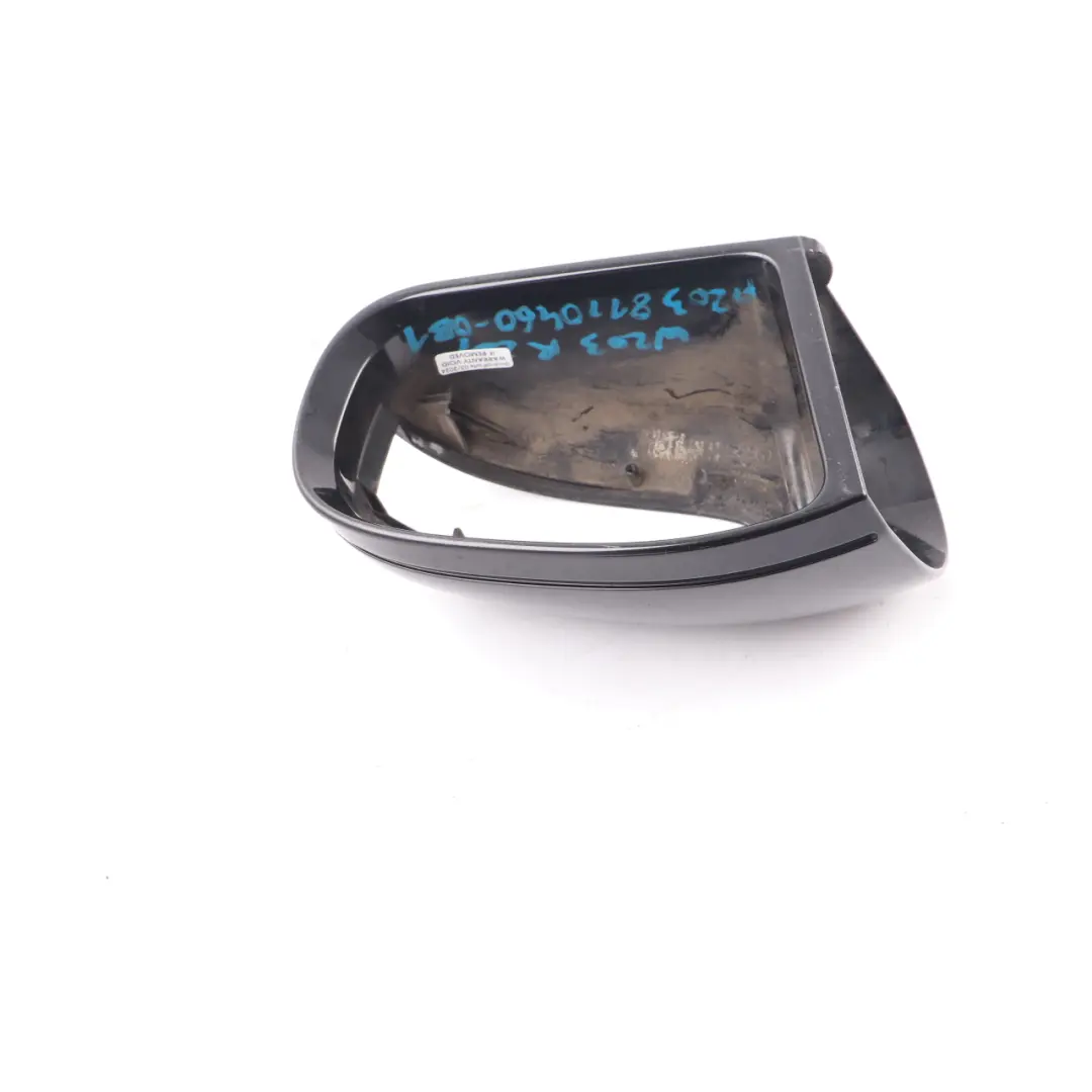 Mercedes W203 coperchio specchietto retrovisore destro nero ossidiana Metallic - SKU A2038110460-OB - Numero di parte A2038110460
