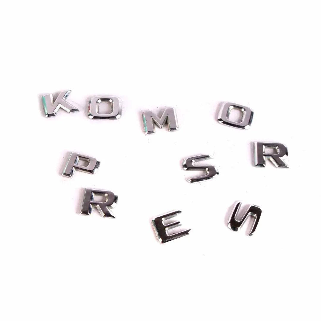 Lettera Portellone Bagagliaio Mercedes W203 W204 Lettera dell'emblema Kompressor per con numero di parte A2038173015 Lettera Portellone Bagagliaio Mercedes W203 W204 Lettera dell'emblema Kompressor - SKU A2038173015 - Numero di parte A2038173015