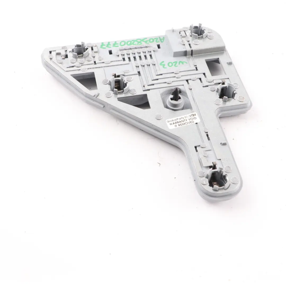 Tail Light Bulb Holder Left to Mercedes W203 Rear with Part number A2038200777 Mercedes W203 Rear Tail Light Bulb Holder Left - SKU A2038200777 - Part number A2038200777