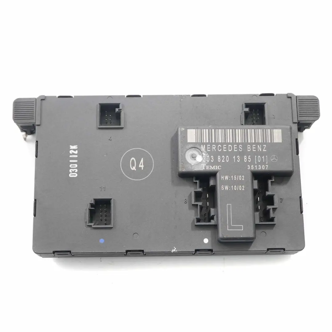 Módulo puerta Mercedes CL203 W203 Unidad control delantera izquierda para con número de pieza A2038201385 Módulo puerta Mercedes CL203 W203 Unidad control delantera izquierda - SKU A2038201385 - Número de pieza A2038201385