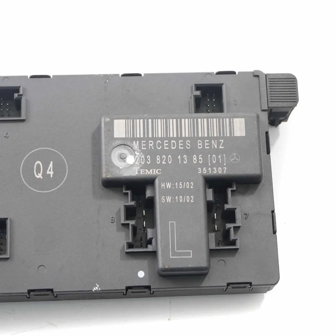  Door Module Mercedes CL203 W203 Front Left N/S Control Unit - SKU A2038201385 - Part number A2038201385