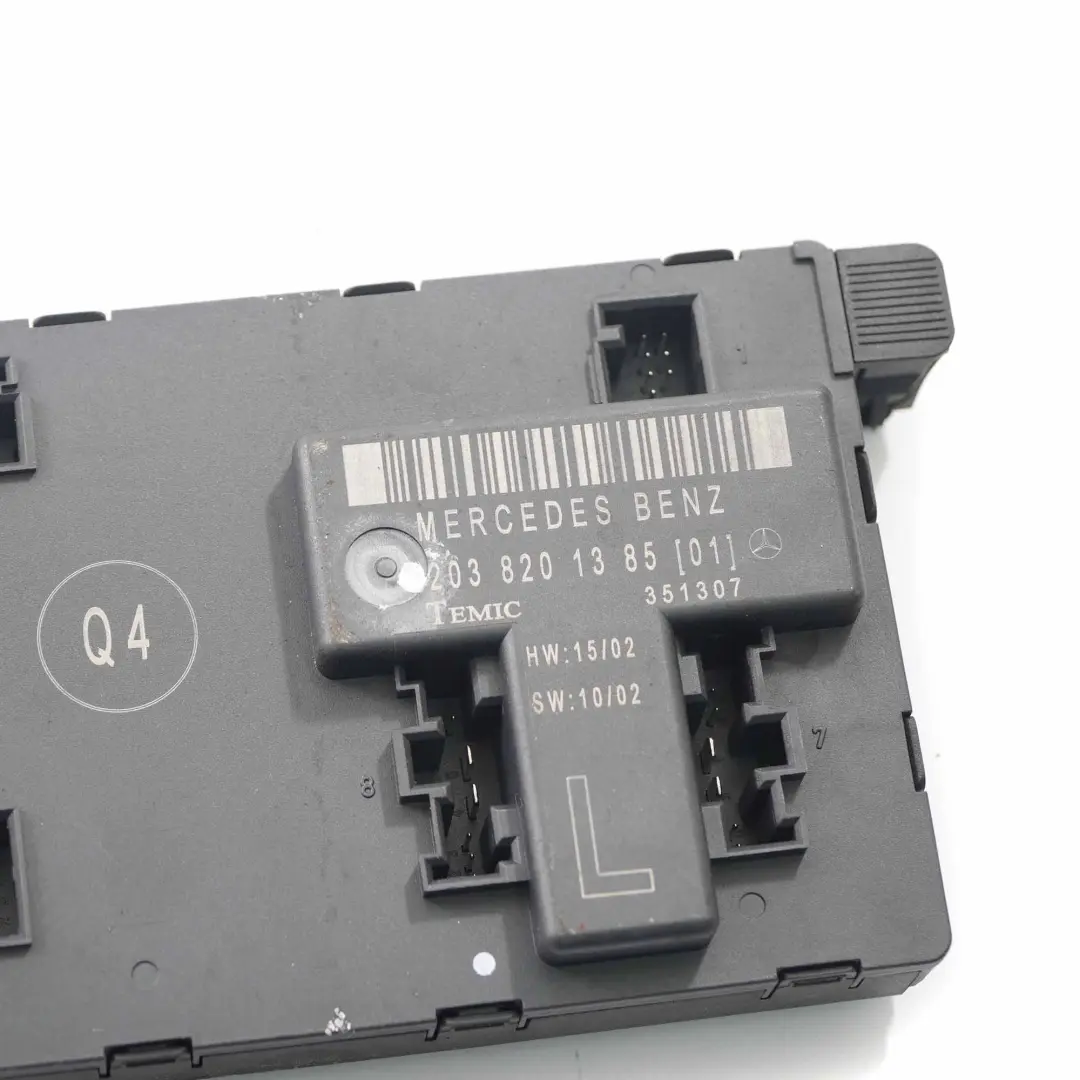 Modulo porta Mercedes CL203 W203 anteriore sinistra Unità controllo per con numero di parte A2038201385 Modulo porta Mercedes CL203 W203 anteriore sinistra Unità controllo - SKU A2038201385 - Numero di parte A2038201385