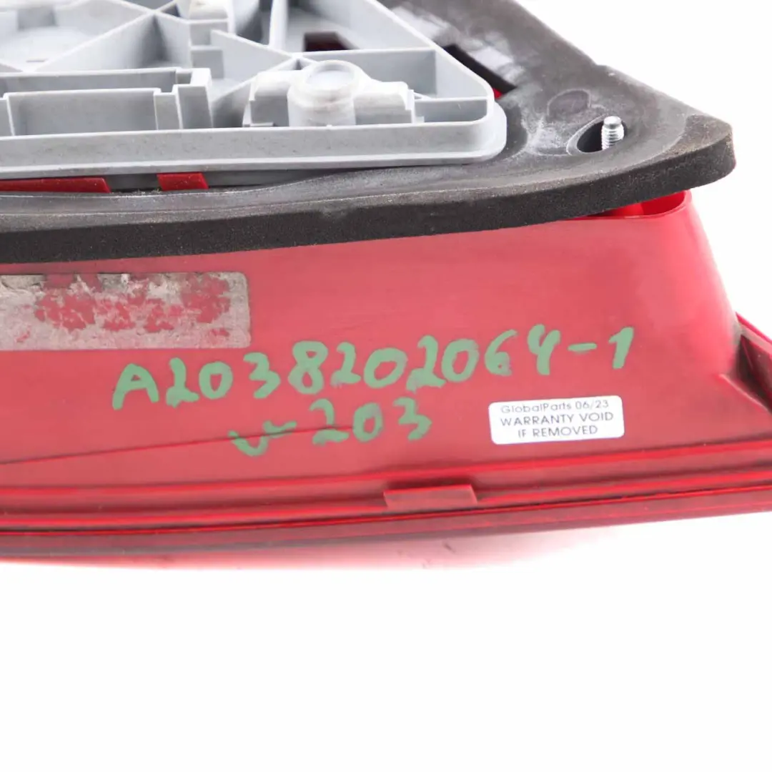 Mercedes W203 Saloon Rear Light Right O/S Tail Lamp Side Panel - SKU A2038202064-1 - Part number A2038202064
