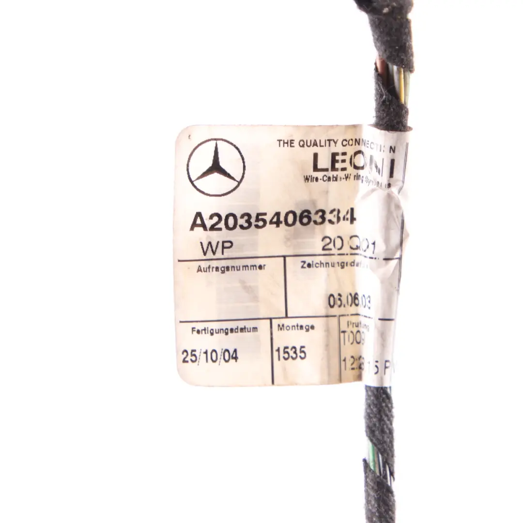Mercedes W203 Limousine Rücklicht Rechts Stecker Buchse Verdrahtung A2115450328 - SKU A2038202064-2 - Teilenummer A2038202064