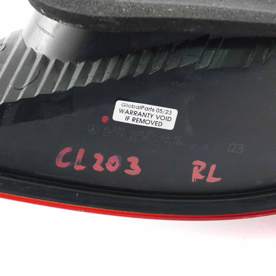 Mercedes CLC CL203 Luz Trasera Panel Lateral Trasero Izquierdo - SKU A2038202564 - Número de pieza A2038202564