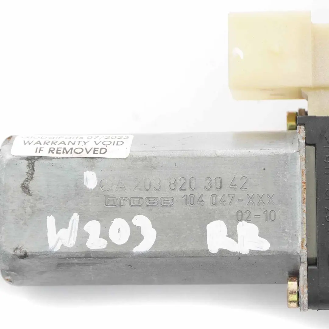 Elevalunas Motor Accionamiento Puerta Trasera Derecha para Mercedes W203 con número de pieza A2038203042 Mercedes W203 Elevalunas Motor Accionamiento Puerta Trasera Derecha - SKU A2038203042 - Número de pieza A2038203042