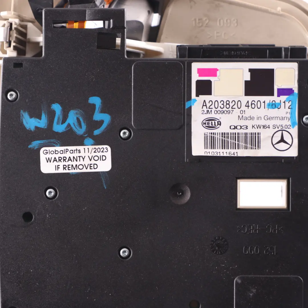  Mercedes-Benz C-Klasse W203 Innenraum Dach Licht Lamp Grau - SKU A2038204601-1 - Teilenummer A2038204601