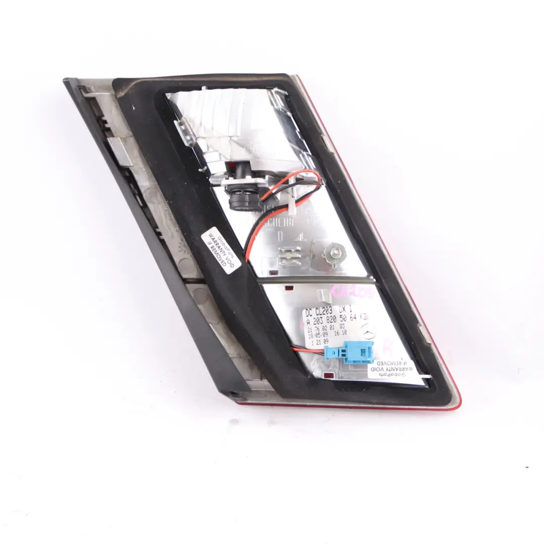 Lamp Mercedes CL203 Right Side O/S Inner Trunk Lid Light to Rear with Part number A2038205064 Rear Lamp Mercedes CL203 Right Side O/S Inner Trunk Lid Light - SKU A2038205064 - Part number A2038205064