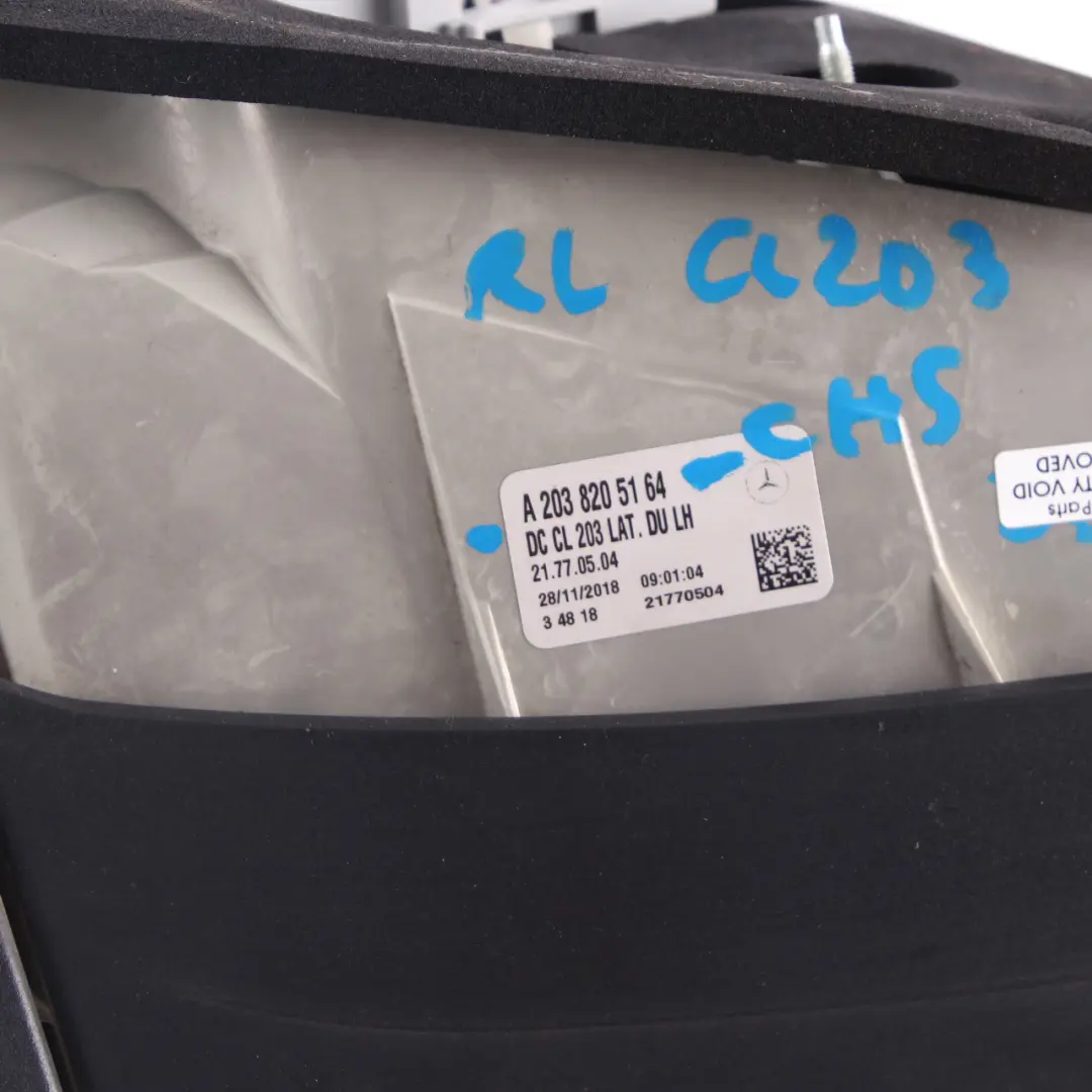 Tail Light Mercedes CL203 Rear Left N/S Lamp Side Chromitschwarz to with Part number A2038205164 Tail Light Mercedes CL203 Rear Left N/S Lamp Side Chromitschwarz - SKU A2038205164-CHS - Part number A2038205164