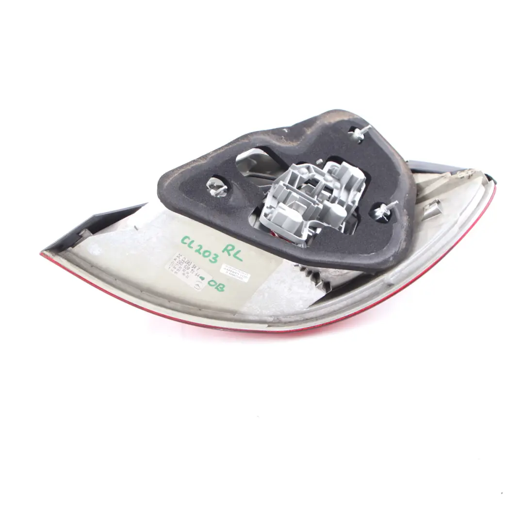 Tail Light Rear Left N/S Lamp Side Obsidian Black Metallic - 197 to Mercedes CL203 with Part number A2038205164 Mercedes CL203 Tail Light Rear Left N/S Lamp Side Obsidian Black Metallic - 197 - SKU A2038205164-OB - Part number A2038205164
