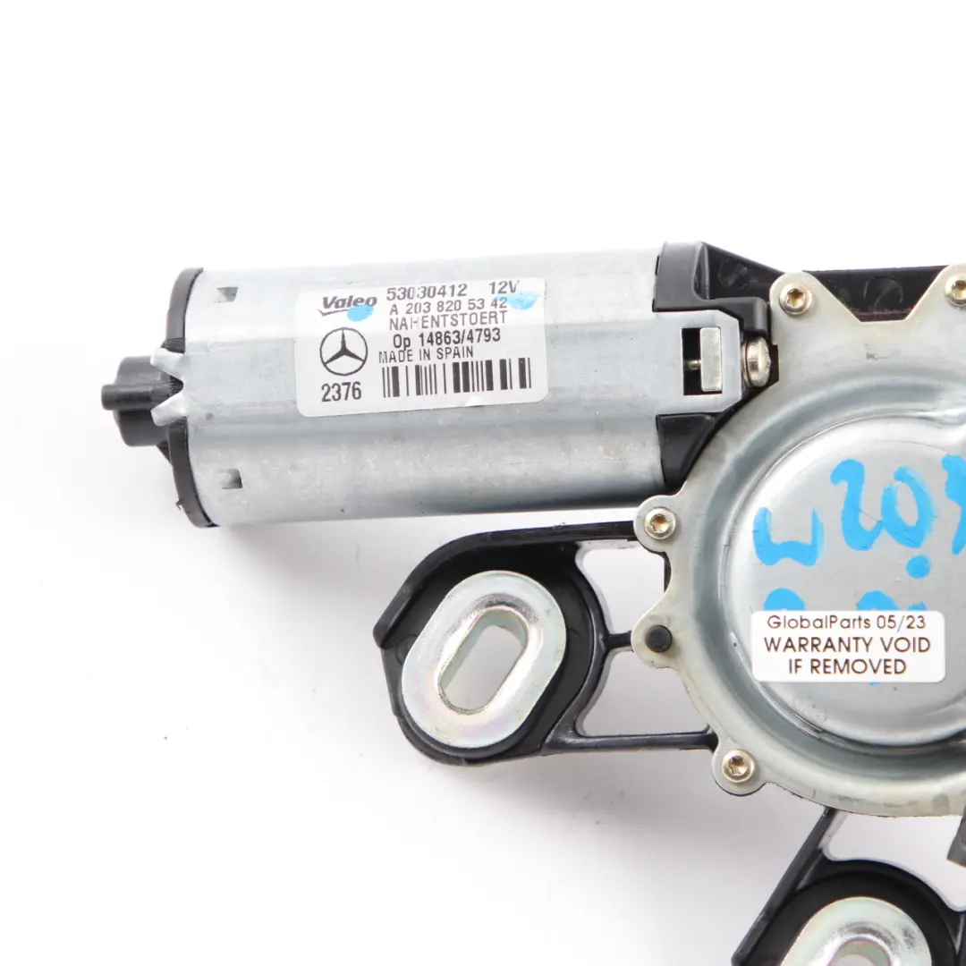 Wiper Motor Mercedes S203 Wagon Rear Window Tailgate Actuator to with Part number A2038205342 Wiper Motor Mercedes S203 Wagon Rear Window Tailgate Actuator - SKU A2038205342 - Part number A2038205342