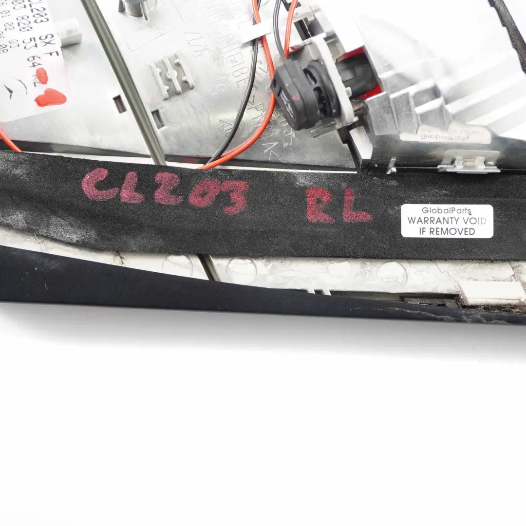 Lamp Mercedes CLC CL203 Left Side N/S Inner Trunk Lid Light to Rear with Part number A2038205364 Rear Lamp Mercedes CLC CL203 Left Side N/S Inner Trunk Lid Light - SKU A2038205364-1 - Part number A2038205364