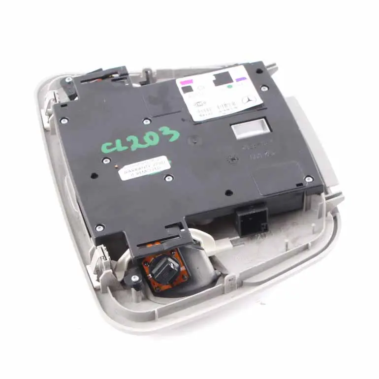 Interior Roof Light Lamp Switch Unit Panel Grey to Mercedes CLC CL203 with Part number A2038205501 Mercedes CLC CL203 Interior Roof Light Lamp Switch Unit Panel Grey - SKU A2038205501 - Part number A2038205501