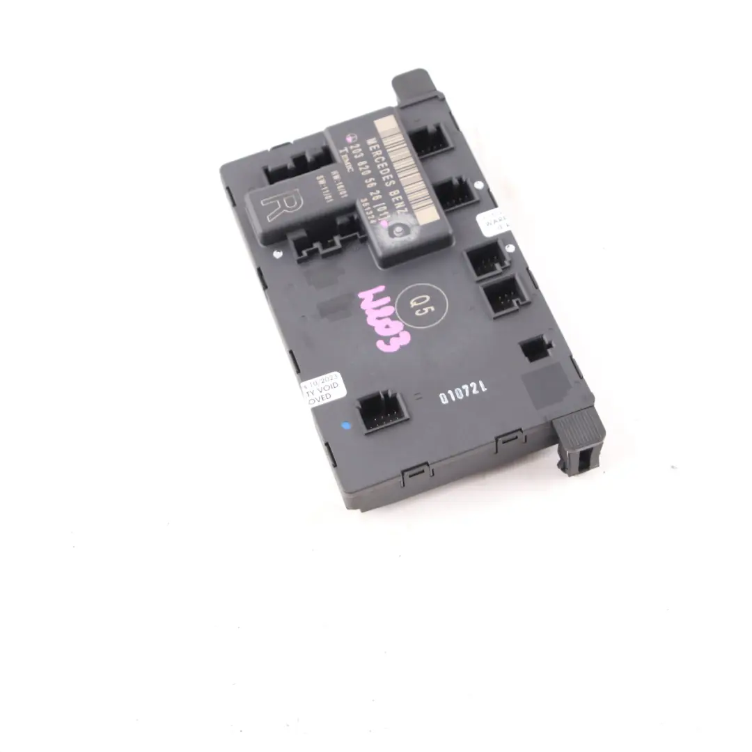 Door Module Front Right O/S Control Unit ECU to Mercedes W203 with Part number A2038205626 Mercedes W203 Door Module Front Right O/S Control Unit ECU - SKU A2038205626 - Part number A2038205626