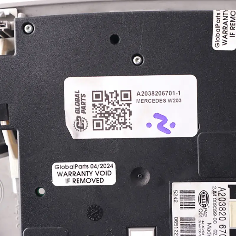 Interior Roof Reading Light Lamp Control Unit Grey to Mercedes W203 with Part number A2038206701 Mercedes W203 Interior Roof Reading Light Lamp Control Unit Grey - SKU A2038206701-1 - Part number A2038206701