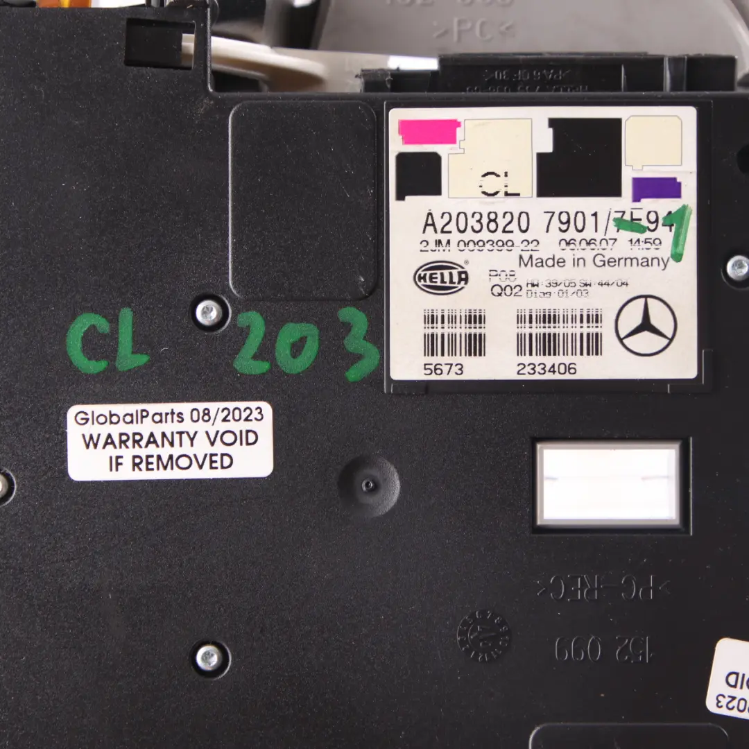 Innenbe leuchtung Dach leuchte Leselampe Vorderseite für Mercedes CL203 mit Teilenummer A2038207901 Mercedes CL203 Innenbe leuchtung Dach leuchte Leselampe Vorderseite - SKU A2038207901-1 - Teilenummer A2038207901