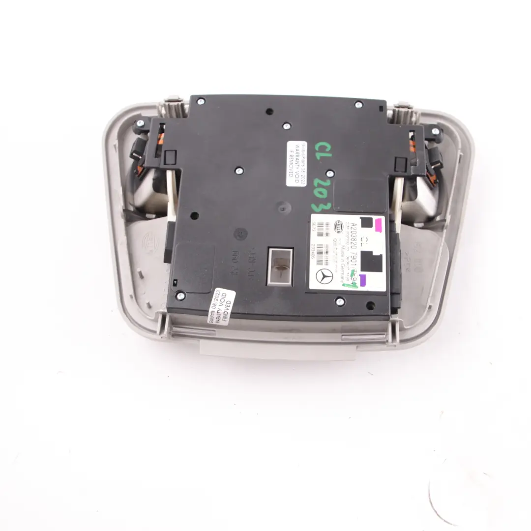 Innenbe leuchtung Dach leuchte Leselampe Vorderseite für Mercedes CL203 mit Teilenummer A2038207901 Mercedes CL203 Innenbe leuchtung Dach leuchte Leselampe Vorderseite - SKU A2038207901-1 - Teilenummer A2038207901