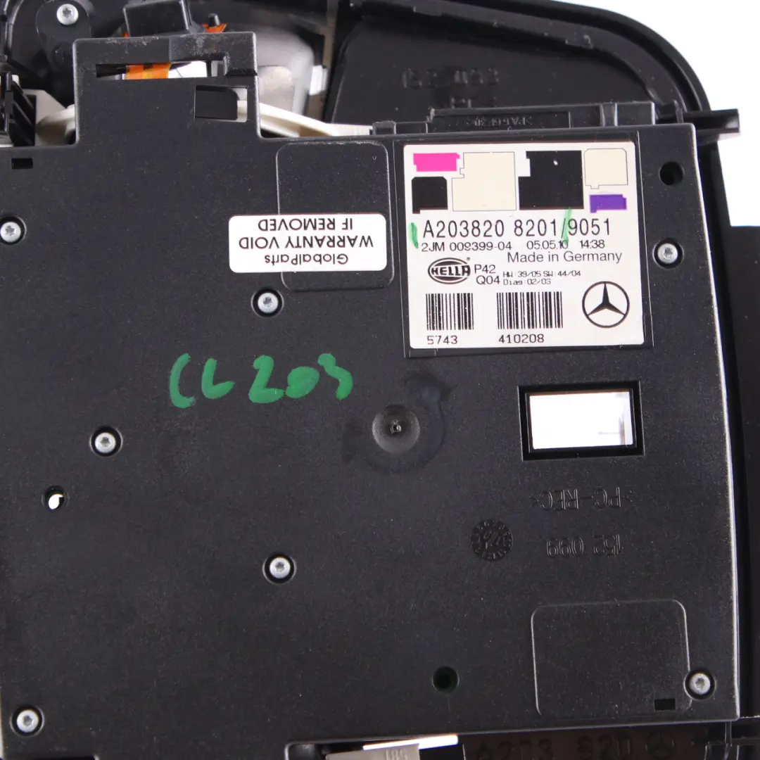 Roof Light Mercedes CL203 Interior Front Roof Lamp Black to with Part number A2038208201 Roof Light Mercedes CL203 Interior Front Roof Lamp Black - SKU A2038208201 - Part number A2038208201