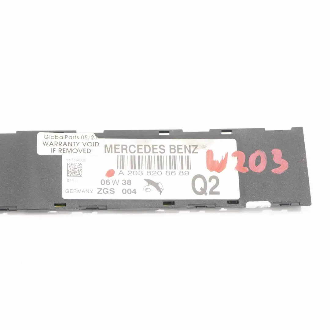  Antenna Amplifier Mercedes S203 Estate Aerial Module Left N/S - SKU A2038208689 - Part number A2038208689