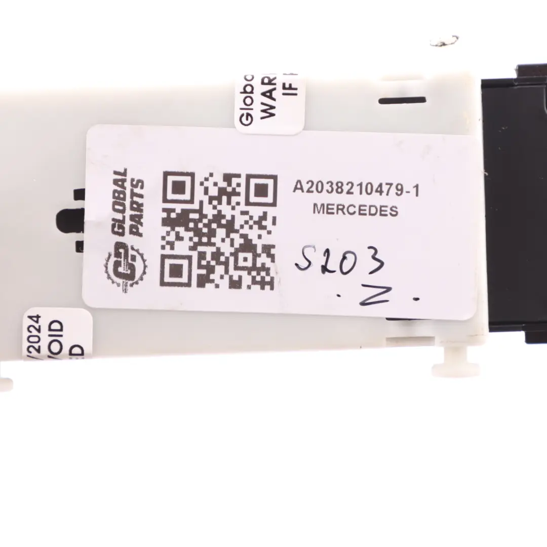 Window Lifter Switch Driver Side Mirror Control to Mercedes S203 Estate with Part number A2038210479 Mercedes S203 Estate Window Lifter Switch Driver Side Mirror Control - SKU A2038210479-1 - Part number A2038210479