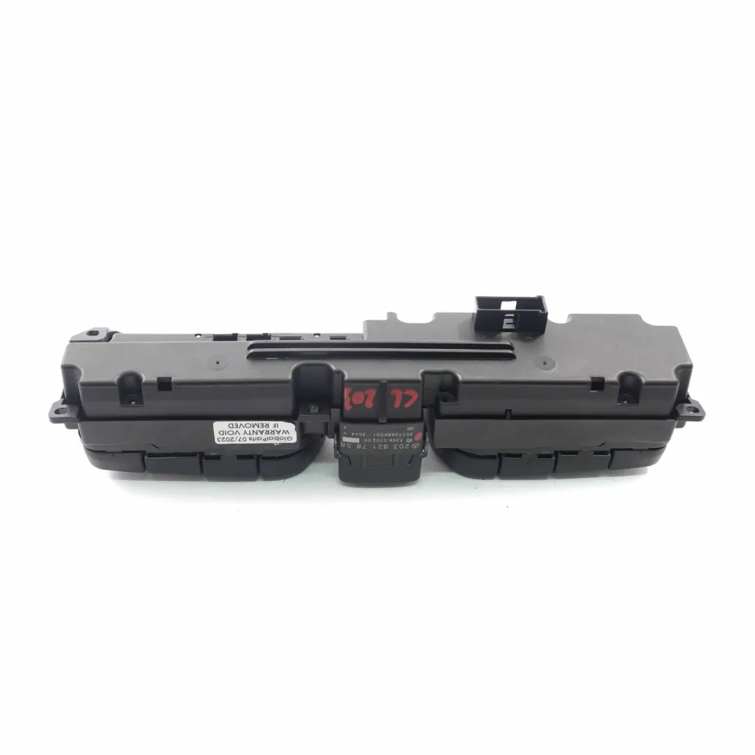 Mercedes CL203 Center Hazard Control Switch Panel ESP - SKU A2038217858 - Part number A2038217858