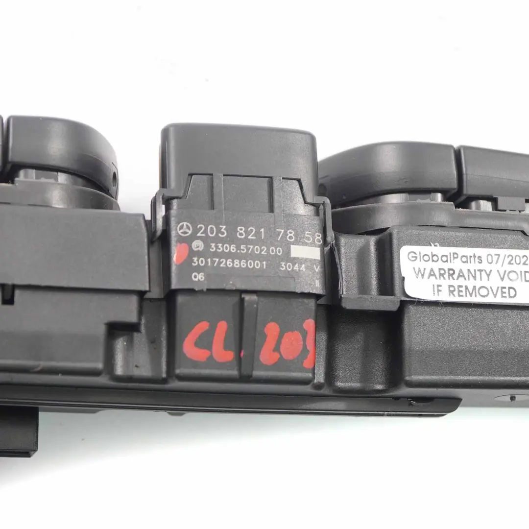 Central Hazard Control Panel Interruptor ESP para Mercedes CL203 con número de pieza A2038217858 Mercedes CL203 Central Hazard Control Panel Interruptor ESP - SKU A2038217858 - Número de pieza A2038217858