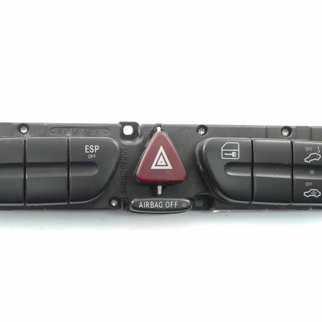 Pannello interruttore controllo pericolo centrale ESP per Mercedes CL203 con numero di parte A2038217858 Mercedes CL203 Pannello interruttore controllo pericolo centrale ESP - SKU A2038217858 - Numero di parte A2038217858