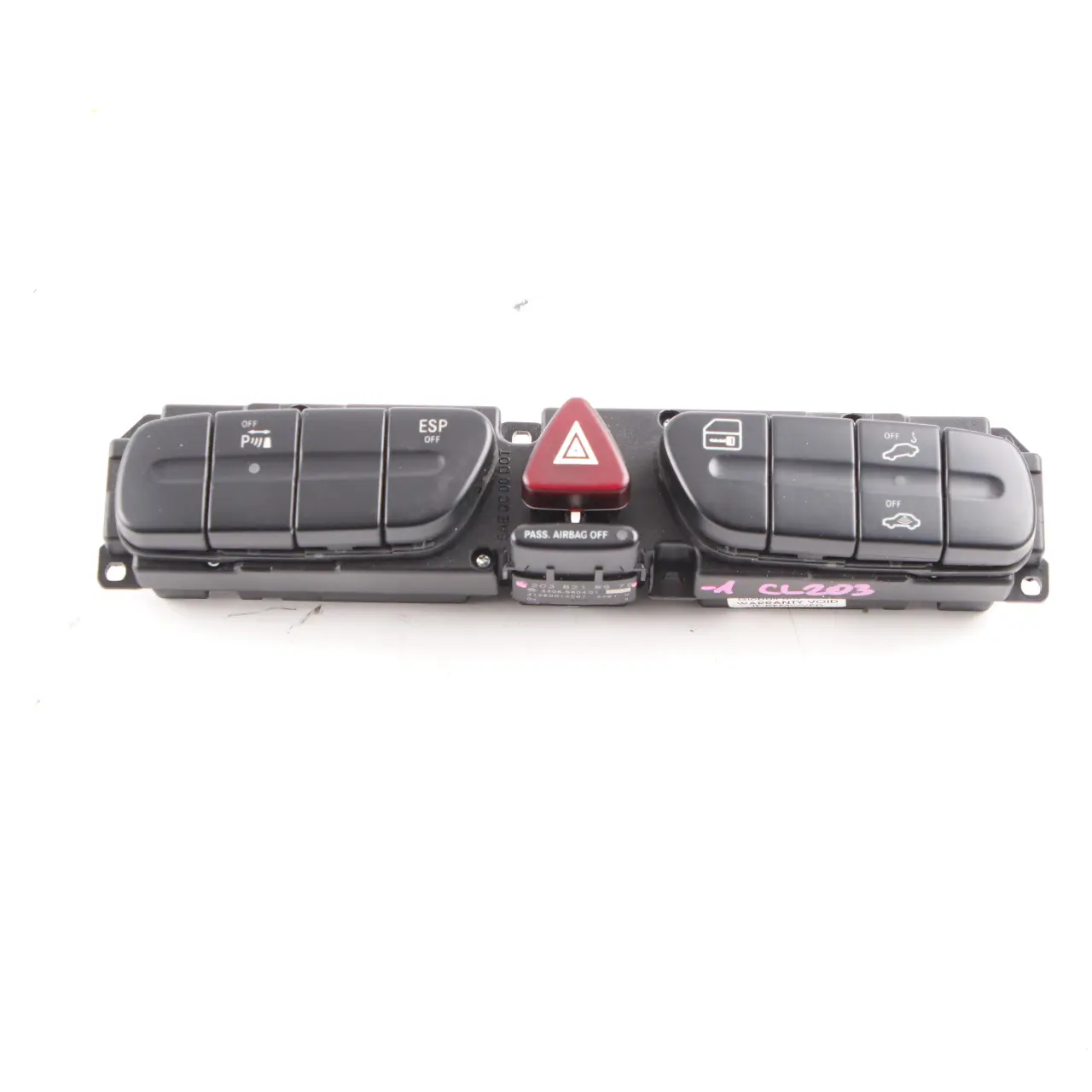 Mercedes CL203 Stredový Panel Ovládač Výstražných Svetiel ESP A2038218979
