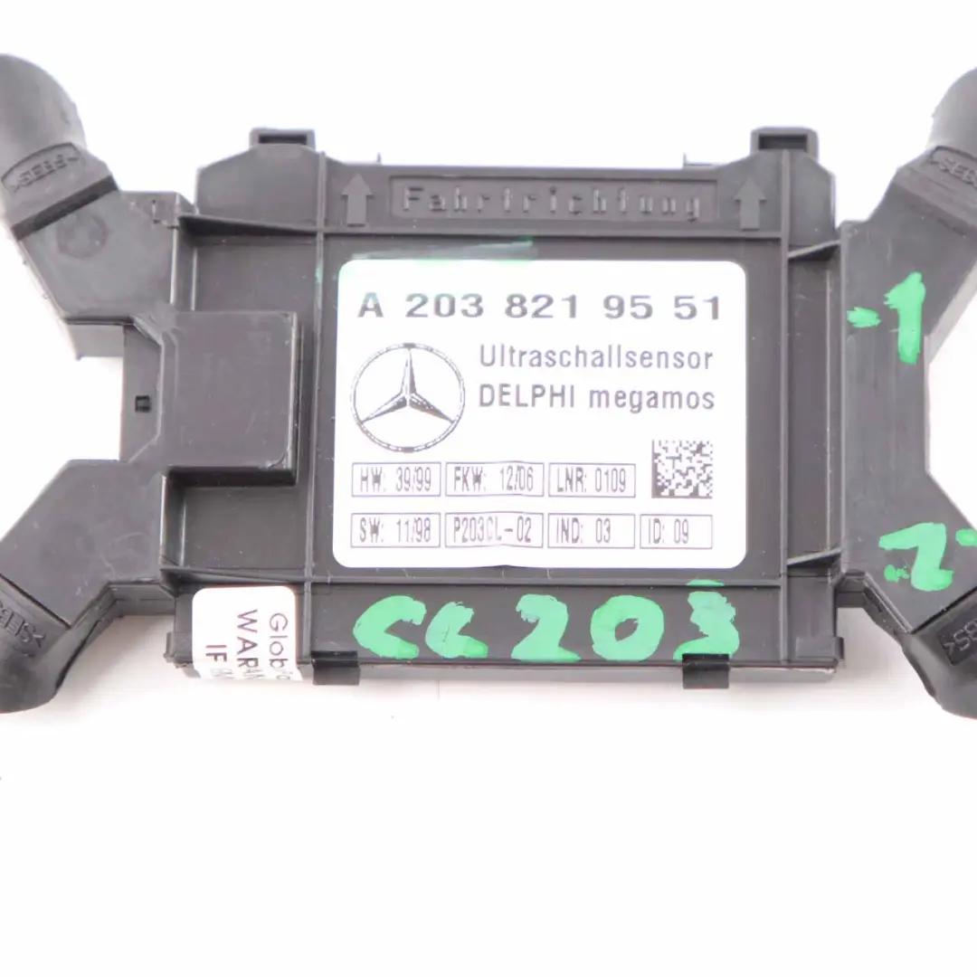 hinteren Dach Alarm Motion Sensor Steuergerät Modul für Mercedes CL203 mit Teilenummer A2038219551 Mercedes CL203 hinteren Dach Alarm Motion Sensor Steuergerät Modul - SKU A2038219551-2 - Teilenummer A2038219551