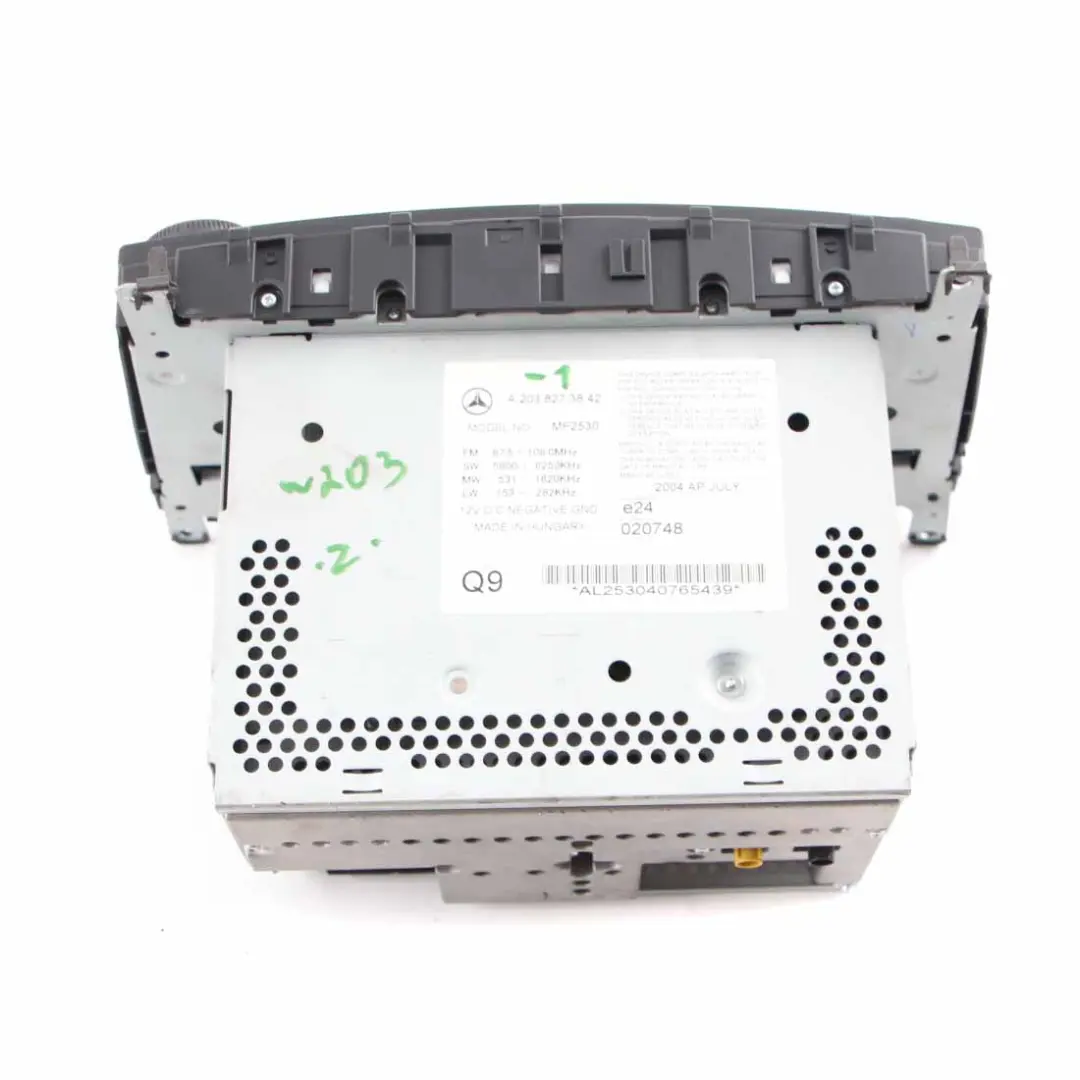 Media Player Radio Audio Phone Head Unit to Mercedes W203 CD with Part number A2038273842 Mercedes W203 CD Media Player Radio Audio Phone Head Unit - SKU A2038273842-1 - Part number A2038273842