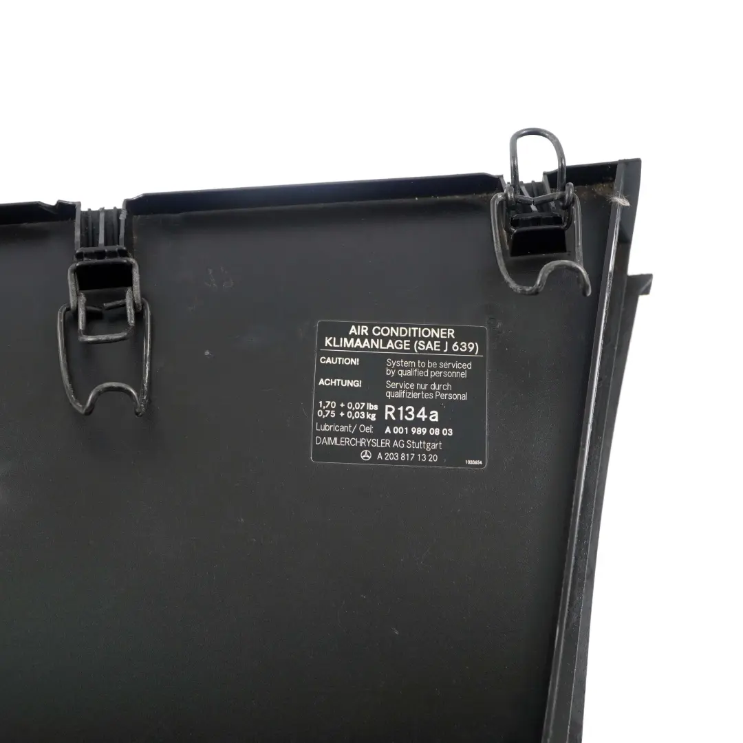 Mercedes-Benz C CLK W203 C209 Cabin Pollen Air Filter Box Cover to with Part number A2038300340 Mercedes-Benz C CLK W203 C209 Cabin Pollen Air Filter Box Cover - SKU rhd-A2038300340 - Part number A2038300340