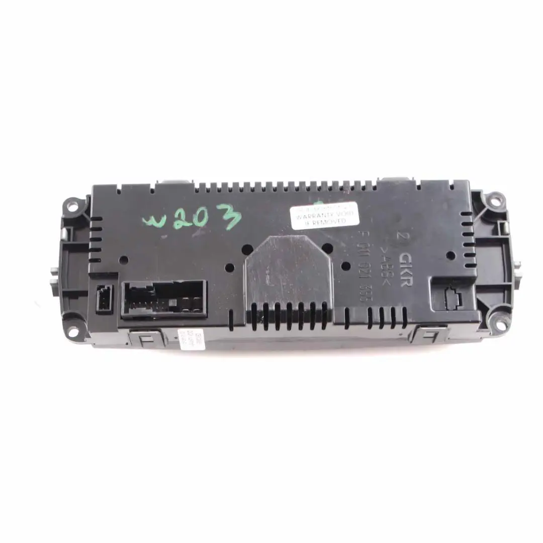 Mercedes W203 Heater Climate Control Switch Panel Air Conditioning - SKU A2038301785 - Part number A2038301785