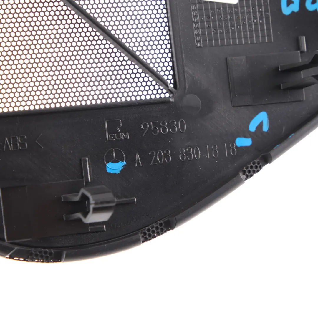 Mercedes W203 Haut-parleur Couverture affichage Tableau bord Dash Trim Noir - SKU A2038301818-1 - Numéro de pièce A2038301818